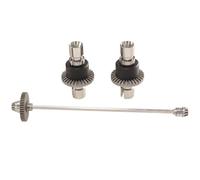 XBERSTAR RC Center Drive Shaft Set per MJX Hyper Go 1/14 14303 14301 14302 RC Metallo Albero di Trasmissione Centrale Differenziale Gear (albero motore centrale + differenziale)