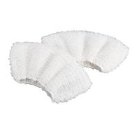 XBERSTAR Set di coperture in spugna di cotone accessori per pulitore a vapore per Karcher SC (2 pezzi bistecca a mano ultra-fine)