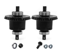 XBERSTAR Set di ingranaggi conici differenziali per Traxxas 1/10 Slash 4x4/Rustler/Stampede/Bandit/Rally RC anteriore posteriore differenziale (nero)