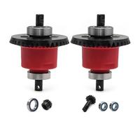 XBERSTAR Set di ingranaggi conici differenziali per Traxxas 1/10 Slash 4x4/Rustler/Stampede/Bandit/Rally RC differenziale anteriore posteriore (rosso)
