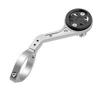 XBERSTAR Supporto da manubrio per computer da bicicletta, per bicicletta, GPS, per fotocamera Garmin/Bryton/Cateye/GoPro (argento)