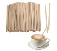 Xbessc 400 Palettine Caffe Monouso in Legno 14 cm, Bastoncini e Agitatori di Caffè Resistenti al Calore, Biodegradabili Cucchiaini da Caffè Usa e Getta per Mescolare Caffè e Bevande