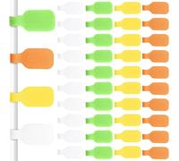 XBFOCNH 40 Pezzi Etichette per Cavi,Segnacavi Elettrici,Etichette per Cavi Autoadesivi,per cavi durevoli, impermeabili e resistenti agli strappi,Adatte per La Gestione Identificazione dei Cavi