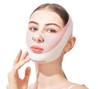 XBFOCNH Fascia viso lifting,Maschere Riutilizzabili a V,Cintura per il Sollevamento del Viso,può essere utilizzato anche mentre si dorme, rosa