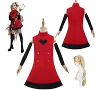 XBGXBG Charlie Cosplay Costume Outfit - [Hazbin Hotel] [Abbigliamento, attrezzi, accessori, parrucche inclusi] -Gioco di Anime Gioco di ruolo Costume Fotografia Manga Mostra Fan Concorso Cosplay