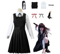 XBGXBG Cosplay di Asa Mitaka- Anime Chainsaw Man - Completo con Accessori per Adulti (Uomini e Donne) | Per Halloween, Feste in Maschera e Carnevale