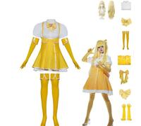 XBGXBG Magia Sulfur Esaltata dal Costume Completo di Cosplay delle Magical Girls con Parrucca e Accessori per Halloween, Festa Anime Conventioni