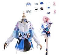 XBGXBG March 7th Cosplay Costume Outfit - [Honkai: Star Rail] [Abbigliamento, attrezzi, accessori, parrucche inclusi] -Anime Gioco Gioco di ruolo Costume Fotografia Manga Mostra Fan Attività Cosplay