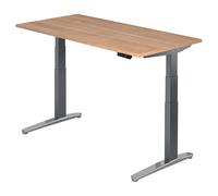 XBHM 16 GC | Scrivania 160x80 regolabile in altezza elettrico Noce