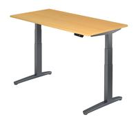 XBHM 16 GG | Scrivania - Faggio 160x80 regolabile in altezza elettrico