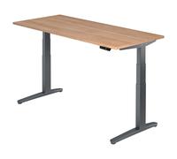 XBHM 19 GG | Scrivania 180x80 regolabile in altezza elettrico Noce