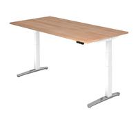 XBHM 2E WC | Scrivania - 200x100 Noce regolabile in altezza elettrico