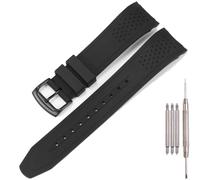 XBHSW Cinturino in gomma compatibile con Citizen Eco-Drive Weekender AW1158-05L AW1150-07E Promaster Aqualand cinturino in silicone nero da 23 mm (cinturino nero fibbia nera, millimetri, 23)