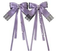xbiez 1Pair Fiocchi Del Nastro Fermagli Dei Capelli Unici Colori Solidi di Modo Hairpieces Accessori Eleganti Per Le Femmine