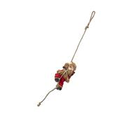 xbiez Albero di Natale Decorazioni per bambole di Babbo Natale con corda figura di Babbo Natale in resina ornamento da appendere per la casa decorazione per feste in fattoria decorazione per feste