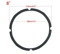 xbiez Anelli di bordo della schiuma Guarnizione della pressa del corno Parti di riparazione di gomma Surround Repair Foam Woofer Eva Guarnizione