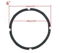xbiez Anelli di bordo della schiuma Guarnizione della pressa del corno Parti di riparazione di gomma Surround Repair Foam Woofer Eva Guarnizione
