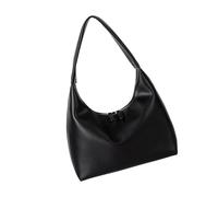 xbiez Borsa a tracolla in poliuretano morbido design coreano alla moda multiuso per uso quotidiano ufficio college abiti casual moderna coreana, Nero , One Size