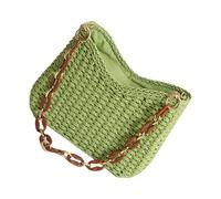 xbiez Borsa a tracolla leggera fatta a mano per le donne casual sotto le ascelle borsa a tracolla intrecciata per passeggiate in città e giornate in spiaggia borsa a tracolla fatta a mano