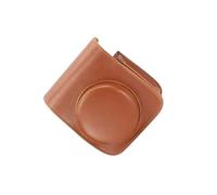 xbiez Borsa per fotocamera in PU resistente ai graffi per piccole macchine fotografiche a pellicola 90 per il trasporto di avventure all'aperto, Marrone