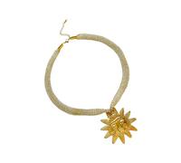 xbiez Collana con ciondolo a tema mare, in acrilico leggero, con ciondolo a forma di foglia di sole, accessorio comodo per regalare una collana minimalista ma accattivante, Misura unica, come