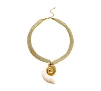 xbiez Collana con ciondolo a tema mare, in acrilico leggero, con ciondolo a forma di foglia di sole, accessorio comodo per regalare una collana minimalista ma accattivante, Misura unica, come