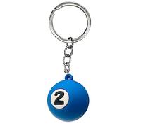 xbiez NO.1 a NO.9 Biliardo Portachiavi per Donne Uomini Moda Mini Palle Rotonde Portachiavi Portachiavi Auto Portachiavi Telefono Borsa Accessori, 2