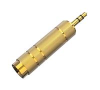 xbiez Piccolo convertitore da maschio 6,5 mm a femmina 3,5 mm/maschio da 3,5 mm a femmina da 6,5 mm per appassionati di musica professionale convertitore portatile