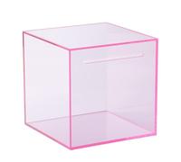 xbiez Trasparente Moderno Salvataggio Box Moneta Non Rimovibile Educativo Piggybank Accessori Per La Casa Facile Da Pulire Vaso di Risparmio