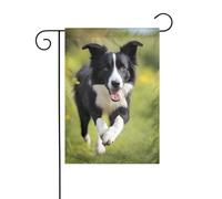 XBKGOHA Border Collie Picture Garden pennone esterno cortile decorazione moda 30,5 x 45,7 cm