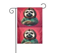 XBKGOHA Bradipo My Spirit Immagine Animale Giardino Bandiera Esterna Cortile Decorazione Moda 30,5 x 45,7 cm