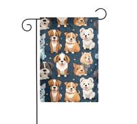 XBKGOHA carino cane da compagnia Immagine Giardino pennone esterno cortile decorazione moda 30,5 x 45,7 cm