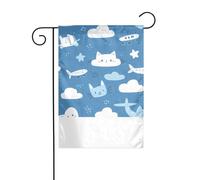 XBKGOHA Cartoon World Picture Garden pennone esterno cortile decorazione moda 30,5 x 45,7 cm