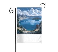 XBKGOHA cratere lago Immagine Giardino pennone esterno cortile decorazione moda 30,5 x 45,7 cm
