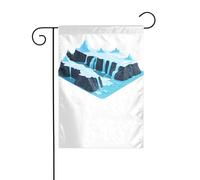 XBKGOHA Ghiacciai che si sciolgono Immagine Giardino pennone esterno cortile decorazione moda 30,5 x 45,7 cm