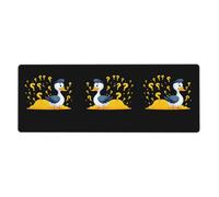 XBKGOHA Little Duck With Many Question Marks - Tappetino per mouse extra large, forte adesione, durevole, bordo di bloccaggio preciso 30,5 x 80 cm