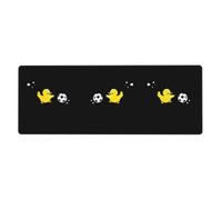 XBKGOHA Little Yellow Duck Kicking The Ball Picture - Tappetino per mouse extra large, forte adesione, durevole, bordo di bloccaggio preciso 30,5 x 80 cm