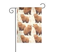 XBKGOHA orso marrone Immagine Giardino pennone esterno cortile decorazione moda 12x18 pollici