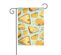 XBKGOHA panini al formaggio Immagine Giardino pennone esterno cortile decorazione moda 12x18 pollici