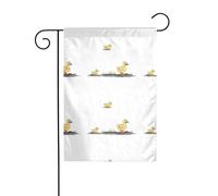 XBKGOHA Piccola anatra gialla Immagine Giardino pennone esterno cortile decorazione moda 30,5 x 45,7 cm
