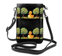 XBKGOHA Piccola borsa per telefono cellulare 19,3 x 12,4 cm, piccola anatra gialla sotto il pero, stampa in pelle a tracolla, custodia per telefono per donne, perfetta per passeggiate, campeggio