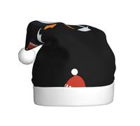 XBKGOHA Piccolo pinguino che fa un pupazzo di neve Stampa Cappello di Natale per adulto accessorio di qualità morbido, leggero e soffice