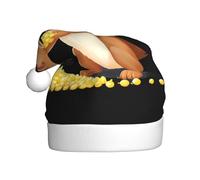 XBKGOHA Piccolo scoiattolo peeling mais stampa cappello di Natale per adulto qualità accessorio morbido, leggero e soffice