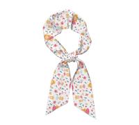 XBKGOHA Sciarpa di seta a strisce lunghe per donne, striscia morbida e liscia, accessori per borse