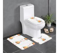 XBKGOHA Set di 3 tappetini antiscivolo con coniglietto che gioca a nascondino e cerca foto tappeti da bagno per il massimo comfort, bagni padronali