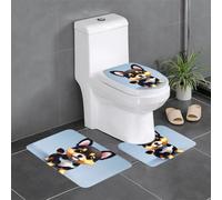 XBKGOHA Set di 3 tappetini antiscivolo con immagine di cucciolo d'amore per il massimo comfort, bagno principale