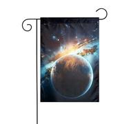 XBKGOHA Spazio Pianeta Terra Immagine Giardino pennone esterno cortile decorazione moda 30,5 x 45,7 cm