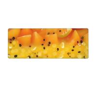 XBKGOHA Tappetino per mouse extra large con immagine di frutta fresca, forte adesione, durevole, bordo di bloccaggio preciso 30,5 x 80 cm