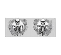 XBKGOHA Tappetino per mouse extra large con immagine di ragazza di bellezza gotica, forte adesione, durevole, bordo di bloccaggio preciso 30,5 x 80 cm