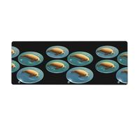 XBKGOHA Tappetino per mouse extra large con immagine di sigilli sull'acqua, forte adesione, durevole, bordo di bloccaggio preciso 30,5 x 80 cm